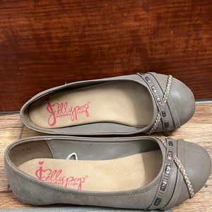 Jelly pop gray flats